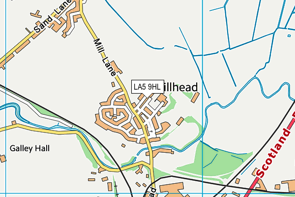 LA5 9HL map - OS VectorMap District (Ordnance Survey)
