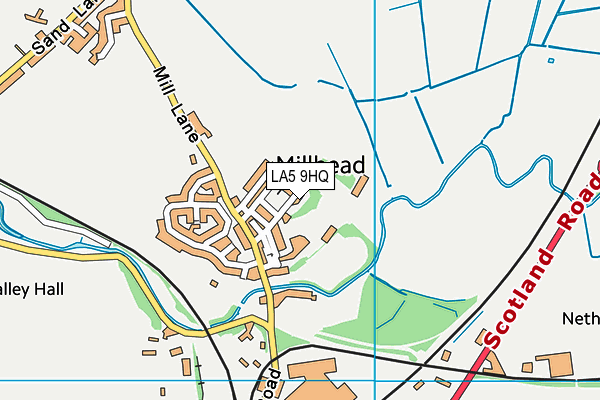 LA5 9HQ map - OS VectorMap District (Ordnance Survey)