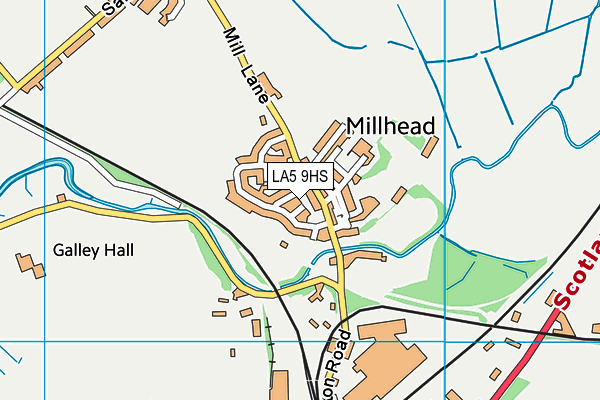LA5 9HS map - OS VectorMap District (Ordnance Survey)