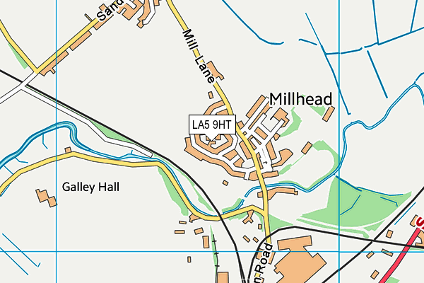 LA5 9HT map - OS VectorMap District (Ordnance Survey)