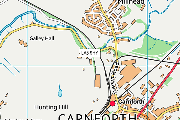 LA5 9HY map - OS VectorMap District (Ordnance Survey)