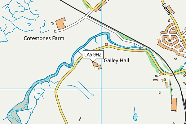 LA5 9HZ map - OS VectorMap District (Ordnance Survey)