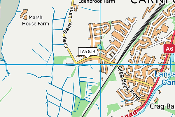 LA5 9JB map - OS VectorMap District (Ordnance Survey)