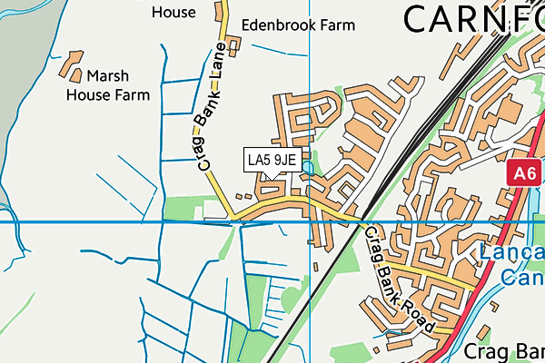 LA5 9JE map - OS VectorMap District (Ordnance Survey)