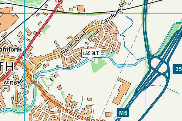 LA5 9LT map - OS VectorMap District (Ordnance Survey)