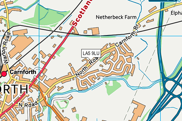 LA5 9LU map - OS VectorMap District (Ordnance Survey)