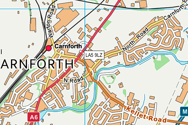 LA5 9LZ map - OS VectorMap District (Ordnance Survey)