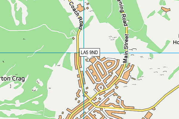 LA5 9ND map - OS VectorMap District (Ordnance Survey)