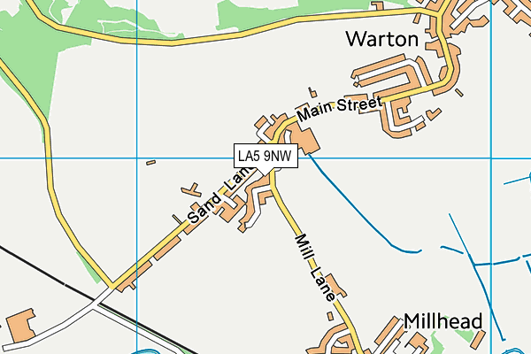 LA5 9NW map - OS VectorMap District (Ordnance Survey)