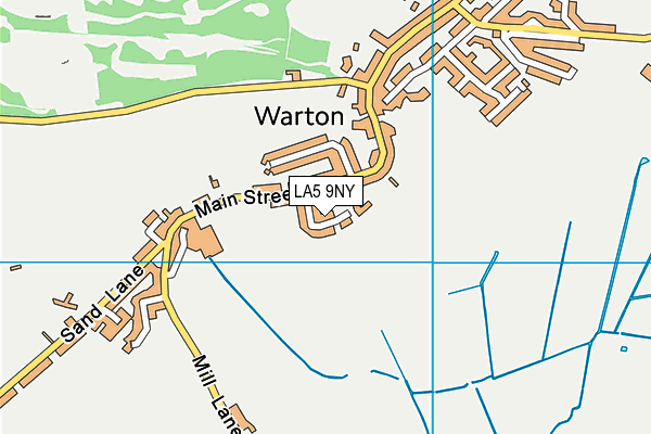 LA5 9NY map - OS VectorMap District (Ordnance Survey)