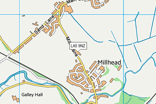 LA5 9NZ map - OS VectorMap District (Ordnance Survey)