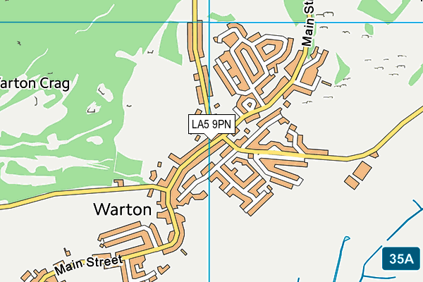 LA5 9PN map - OS VectorMap District (Ordnance Survey)