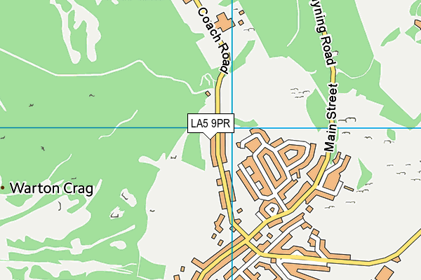 LA5 9PR map - OS VectorMap District (Ordnance Survey)