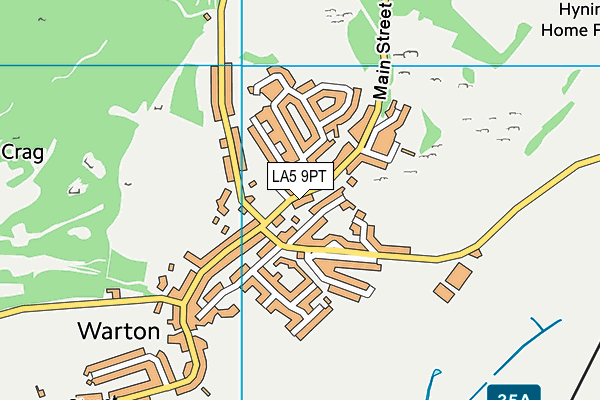 LA5 9PT map - OS VectorMap District (Ordnance Survey)