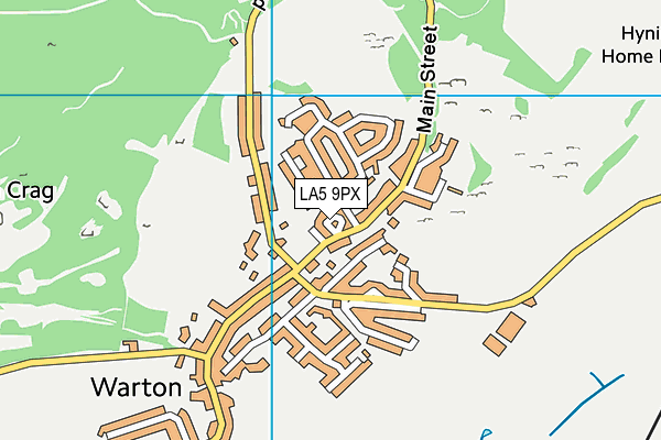 LA5 9PX map - OS VectorMap District (Ordnance Survey)