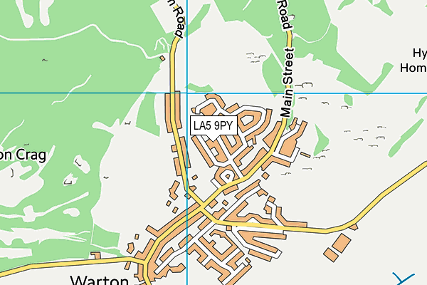 LA5 9PY map - OS VectorMap District (Ordnance Survey)