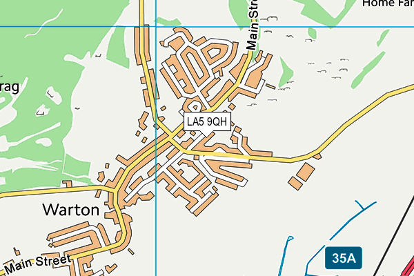 LA5 9QH map - OS VectorMap District (Ordnance Survey)