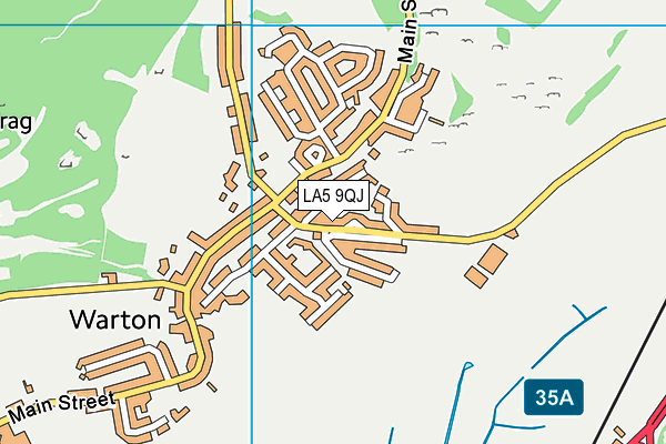 Warton Cricket Club map (LA5 9QJ) - OS VectorMap District (Ordnance Survey)