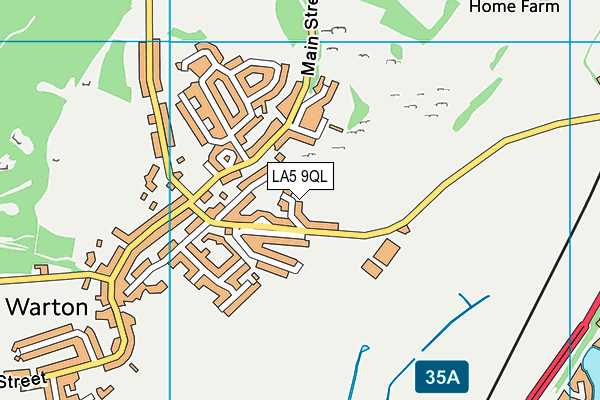 LA5 9QL map - OS VectorMap District (Ordnance Survey)