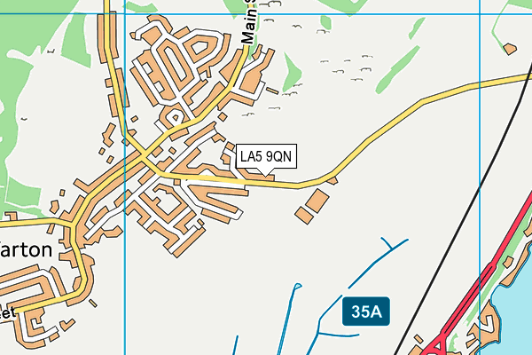 LA5 9QN map - OS VectorMap District (Ordnance Survey)