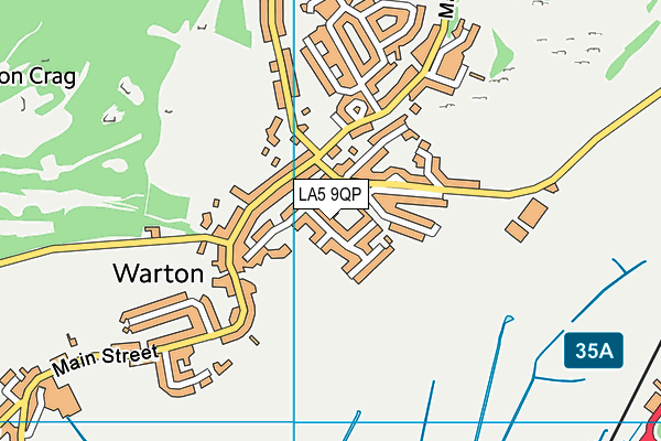 LA5 9QP map - OS VectorMap District (Ordnance Survey)