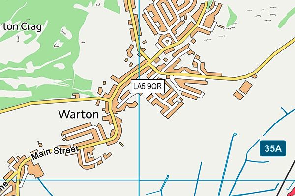 LA5 9QR map - OS VectorMap District (Ordnance Survey)