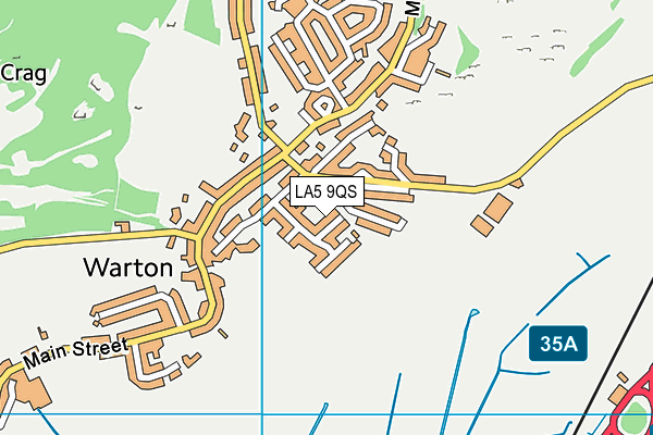 LA5 9QS map - OS VectorMap District (Ordnance Survey)