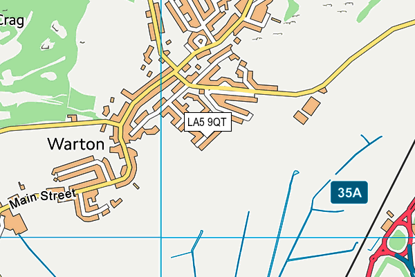 LA5 9QT map - OS VectorMap District (Ordnance Survey)