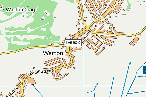 LA5 9QX map - OS VectorMap District (Ordnance Survey)