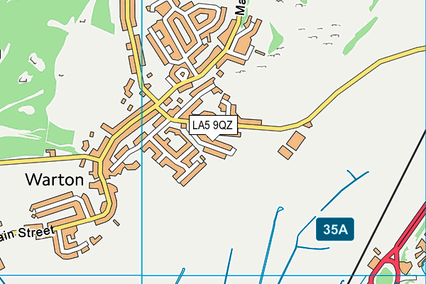 LA5 9QZ map - OS VectorMap District (Ordnance Survey)