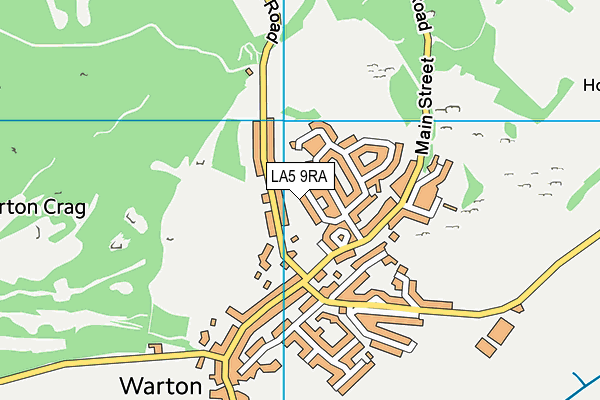 LA5 9RA map - OS VectorMap District (Ordnance Survey)