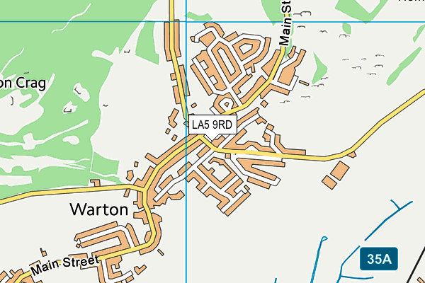 LA5 9RD map - OS VectorMap District (Ordnance Survey)