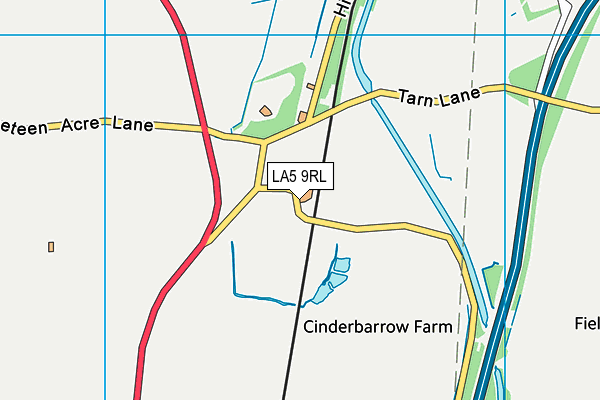 LA5 9RL map - OS VectorMap District (Ordnance Survey)