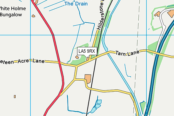 LA5 9RX map - OS VectorMap District (Ordnance Survey)
