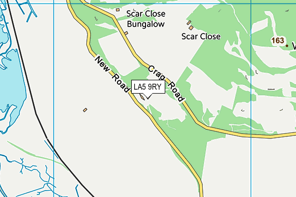 LA5 9RY map - OS VectorMap District (Ordnance Survey)