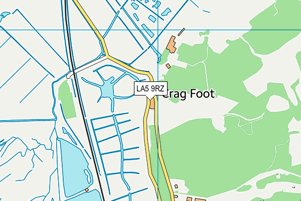 LA5 9RZ map - OS VectorMap District (Ordnance Survey)