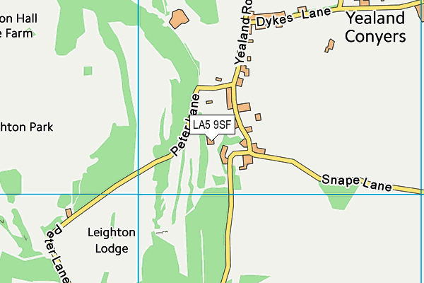 LA5 9SF map - OS VectorMap District (Ordnance Survey)