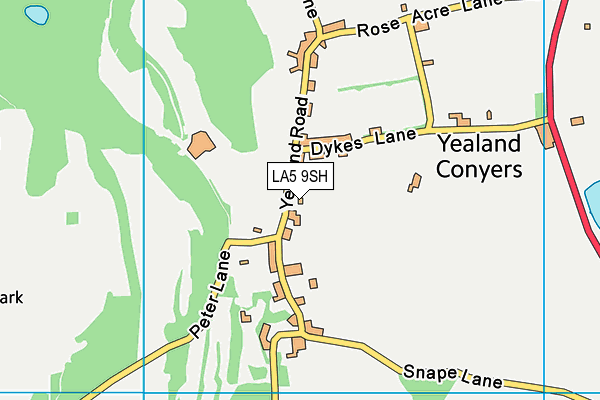 LA5 9SH map - OS VectorMap District (Ordnance Survey)