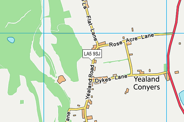 LA5 9SJ map - OS VectorMap District (Ordnance Survey)
