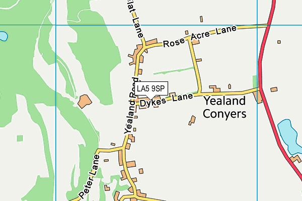 LA5 9SP map - OS VectorMap District (Ordnance Survey)