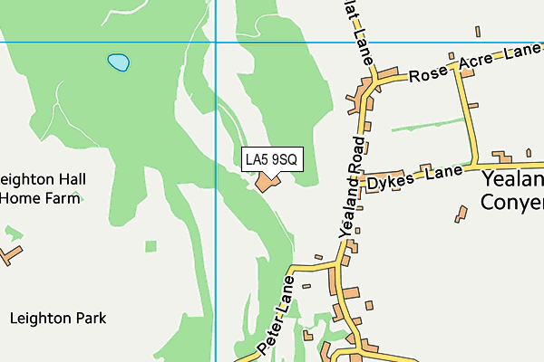LA5 9SQ map - OS VectorMap District (Ordnance Survey)