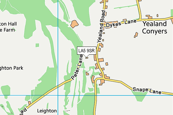 LA5 9SR map - OS VectorMap District (Ordnance Survey)