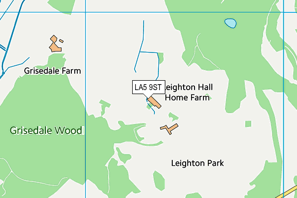 LA5 9ST map - OS VectorMap District (Ordnance Survey)
