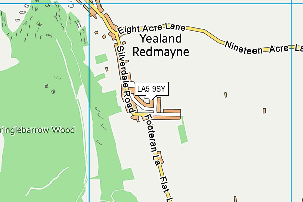 LA5 9SY map - OS VectorMap District (Ordnance Survey)