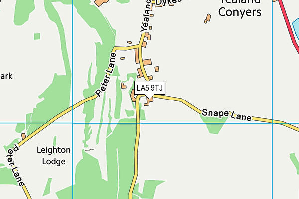 LA5 9TJ map - OS VectorMap District (Ordnance Survey)