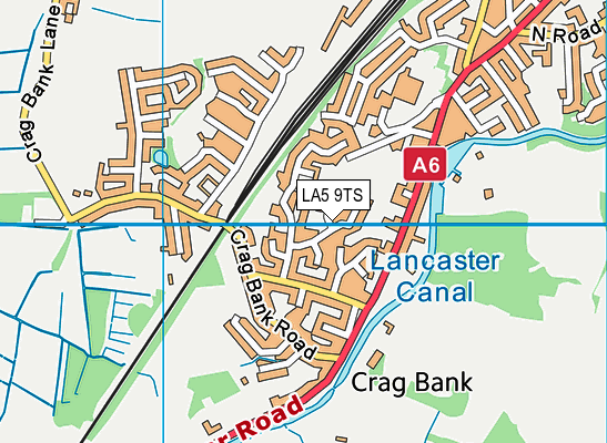 LA5 9TS map - OS VectorMap District (Ordnance Survey)