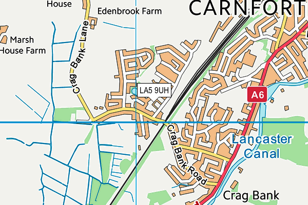 LA5 9UH map - OS VectorMap District (Ordnance Survey)