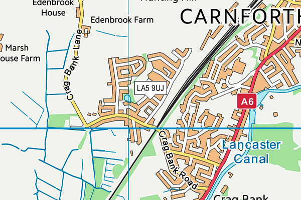 LA5 9UJ map - OS VectorMap District (Ordnance Survey)