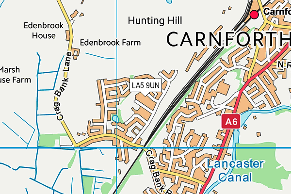 LA5 9UN map - OS VectorMap District (Ordnance Survey)