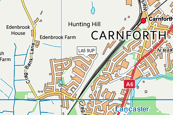 LA5 9UP map - OS VectorMap District (Ordnance Survey)